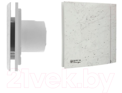 Вентилятор накладной Soler&Palau Silent-100 CZ Marble White Design - 4C / 5210612000