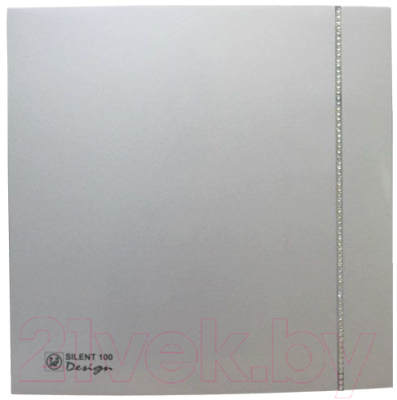 

Вентилятор накладной Soler&Palau, Silent-100 CZ Silver Design Swarowski / 5210622400