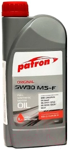 

Моторное масло Patron, Original 5W30 MS-F