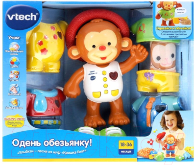 Развивающая игрушка Vtech Одень обезьянку / 80-129626