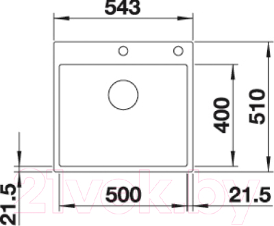 Мойка кухонная Blanco Subline 500-IF/A / 524112