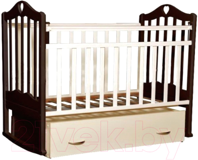 Детская кроватка Антел Каролина-4 (венге/слоновая кость)