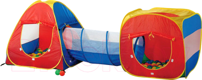 Детская игровая палатка Calida Конус/Квадрат/Туннель 629S (+ 100 шаров)