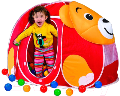 Детская игровая палатка Calida Мишка 676 (+ 100 шаров)