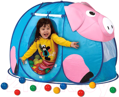 Детская игровая палатка Calida Поросенок 667 (+ 100 шаров)