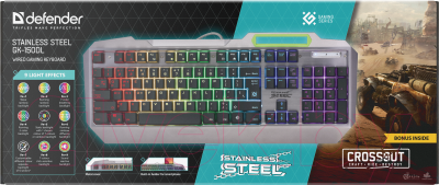 Клавиатура Defender Stainless steel GK-150DL / 45150