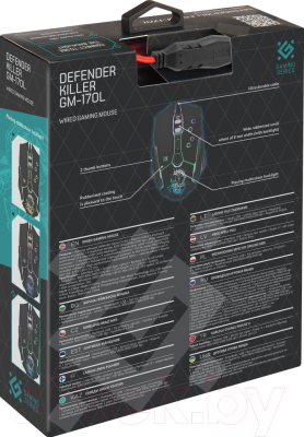 Мышь Defender Killer GM-170L / 52170