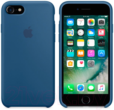 Чехол-накладка Apple Silicone Case для iPhone 7 Ocean Blue / MMWW2