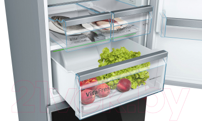 Холодильник с морозильником Bosch KGN39LB3AR