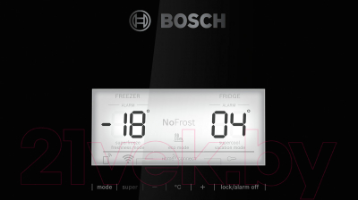 Холодильник с морозильником Bosch KGN39LB3AR