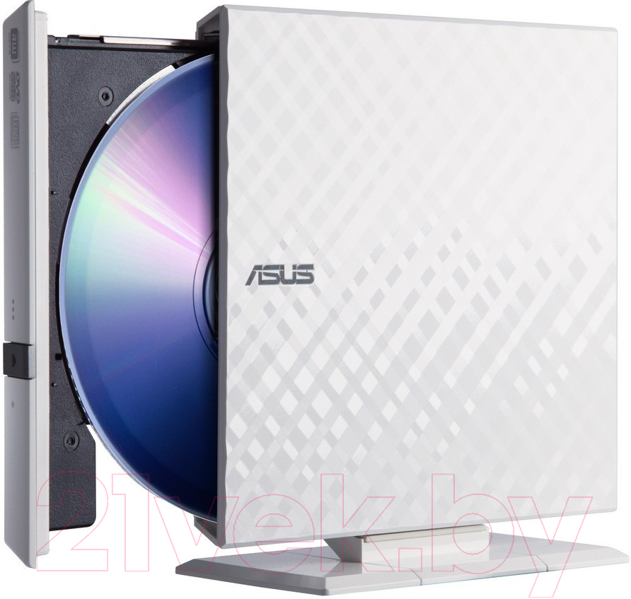 Привод DVD Multi Asus SDRW-08D2S-U / 90-DQ0436-UA221KZ (белый) — фото 4