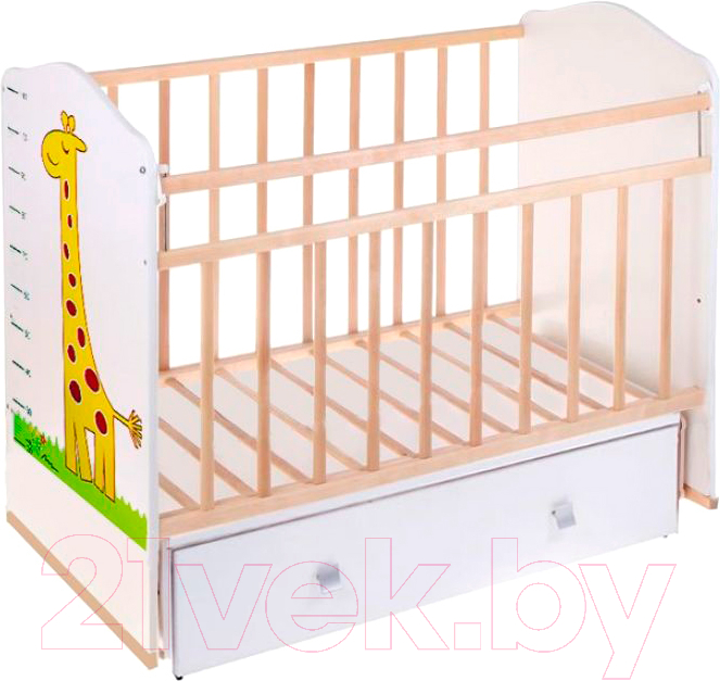 Детская кроватка VDK Морозко Жираф маятник-ящик