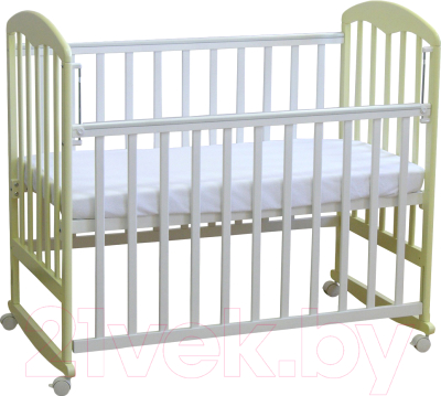 Детская кроватка Фея 323 (белый/ваниль)