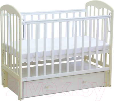 Детская кроватка Фея 328 (белый/ваниль)