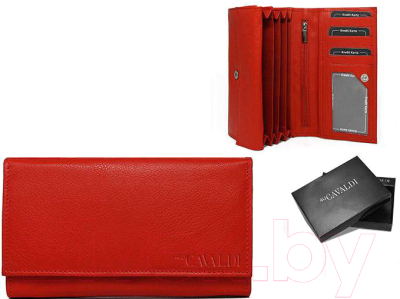 Портмоне Cedar Cavaldi N20-D Box (красный)