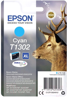 

Картридж Epson, Голубой, C13T13024012