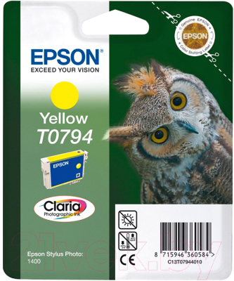 

Картридж Epson, Желтый, C13T07944010