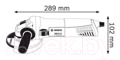 Профессиональная угловая шлифмашина Bosch GWS 9-115 Professional (0.601.396.006)