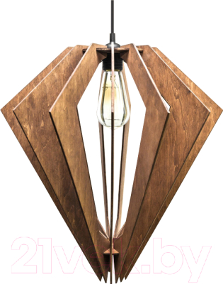 Потолочный светильник Wood Lamp Ромбик СВП4-К (коричневый)