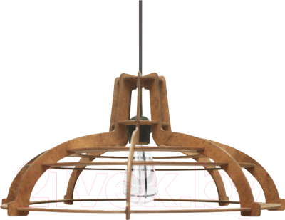 Потолочный светильник Wood Lamp Лофт СВП7-К (коричневый)