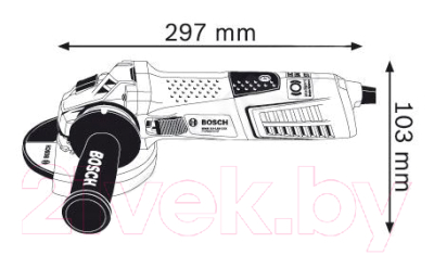 Профессиональная угловая шлифмашина Bosch GWS 12-125 CIX Professional (0.601.793.102)
