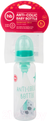 Бутылочка для кормления Happy Baby 10015 с силиконовой соской (мятный)