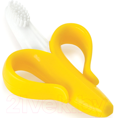 Зубная щетка для новорожденных Happy Baby 20021 (желтый)