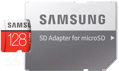 Карта памяти Samsung EVO Plus microSDXC 128GB + адаптер (MB-MC128GA)