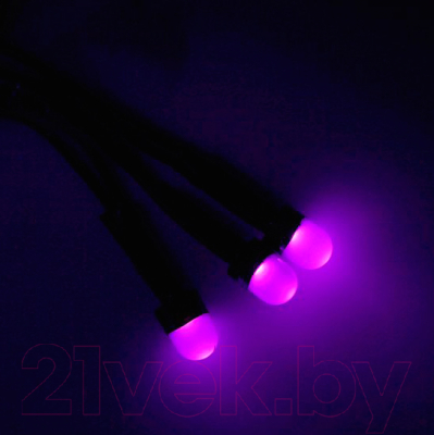 Светодиодная гирлянда Luazon Метраж улично-комнатная 1080576 (20м, фиолетовый)