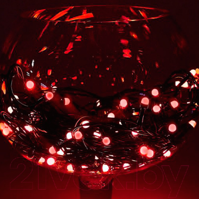 Светодиодная гирлянда Luazon Метраж улично-комнатная 1080573 (20м, красный)