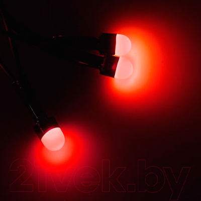 Светодиодная гирлянда Luazon Метраж улично-комнатная 1080573 (20м, красный)