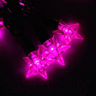 Светодиодная гирлянда Luazon Метраж Звезда уличная 1080105 (5м, розовый)
