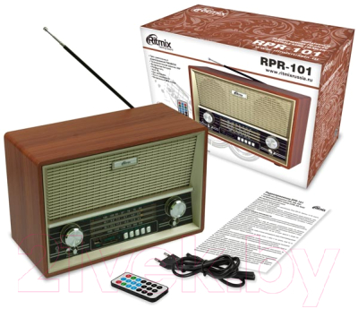 Радиоприемник Ritmix RPR-101 (wooden)