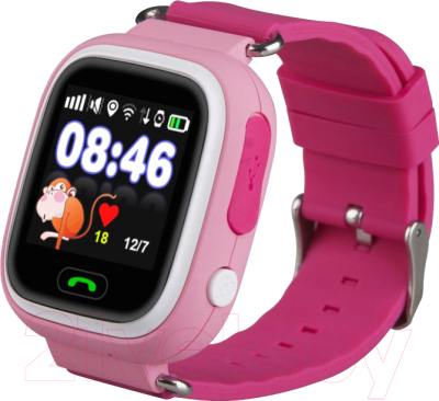 Умные часы детские Smart Baby Watch Q80 (розовый)