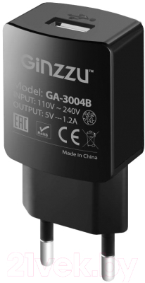 Зарядное устройство сетевое Ginzzu GA-3004B