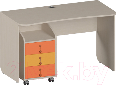 Письменный стол Softform Миа (тыквенный/оранжевый)