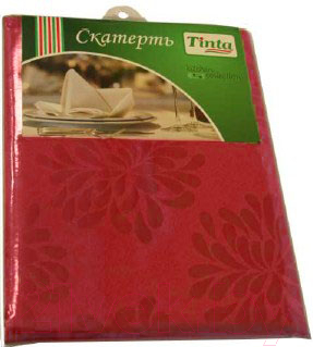 Скатерть Tinta Барбара ТС-1418 140x180 (бордовый)