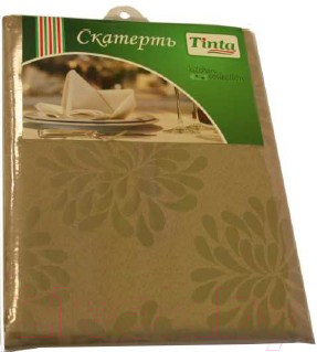 Скатерть Tinta Барбара ТС-1418 140x180 (золото)