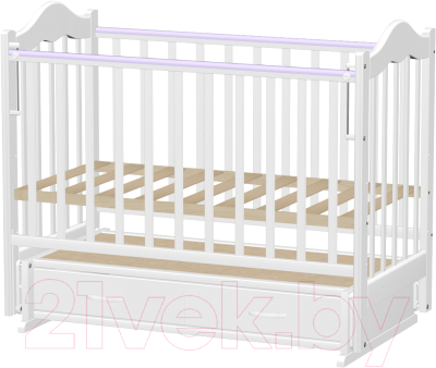 Детская кроватка Ведрусс Кира 4 / VD2312221 (белый)