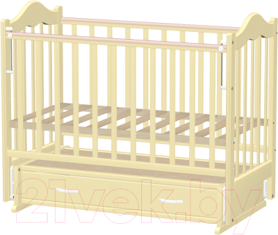 Детская кроватка Ведрусс Кира 4 / VD2322222 (слоновая кость)