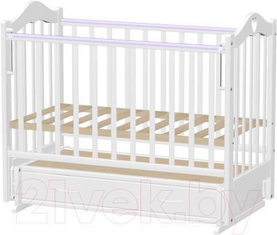 Детская кроватка Ведрусс Лана 3 / VD2321221 (белый)