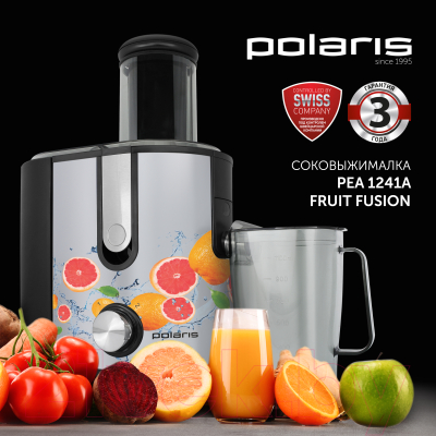 Соковыжималка электрическая Polaris PEA 1241A Fruit Fusion