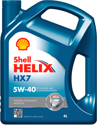 Моторное масло Shell Helix HX7 5W40 (4л)