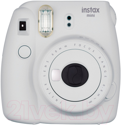 Фотоаппарат с мгновенной печатью Fujifilm Instax Mini 9 с фотопленкой и фотоальбомом (белый)