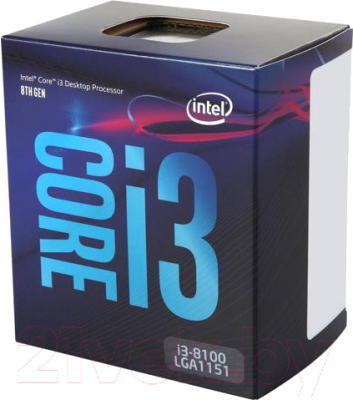 Процессор Intel Core i3-8100 Box / BX80684I38100