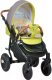 Миниатюра изображения товара Детская универсальная коляска Tutis Zippy Orbit 3 в 1 (темно-серый/лайм/белый)