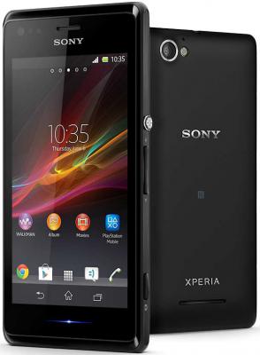 Смартфон Sony Xperia M / C1905 (черный) - общий вид