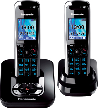 Беспроводной телефон Panasonic KX-TG8422 (Black KX-TG8422RUB) - общий вид