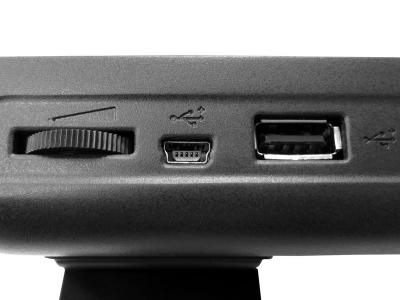 Подставка для ноутбука Cooler Master NotePal I300 (R9-NBC-I300-GP) - разъемы USB,micro-USB, регулировка оборотов куллера