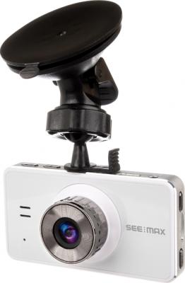 Автомобильный видеорегистратор SeeMax DVR RG520 (White) - общий вид с креплением